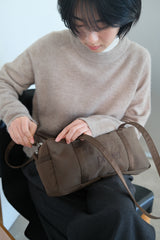 compact duffle bag (brown)