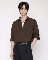 (UNISEX) Western Over Cotton Shirt