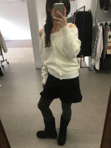Whistle Angora Halter Neck Cardigan (3color)