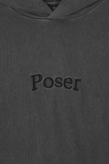'Poser' ガーメントフーディー, チャコール