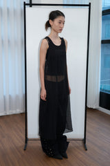 ファイン パターンド メッシュドレス (Black)