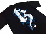 TZ グラフィティオーバーサイズTシャツ - BLACK