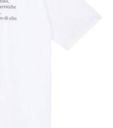 [mnem]オリーブプリントのオーバーサイズTシャツ (white)
