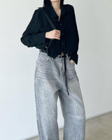 Rody texture layered blouse