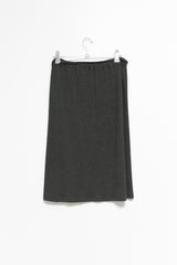 mild ribbed button midi skirt(3colors)