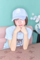 KIRI SKULL TRUCKER CAP (BLUE)