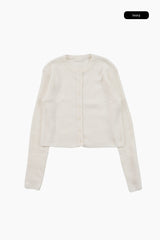 Chili cashmere crop cardigan
