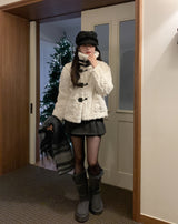 Mellie Leather Double Buckle Fur Mustang