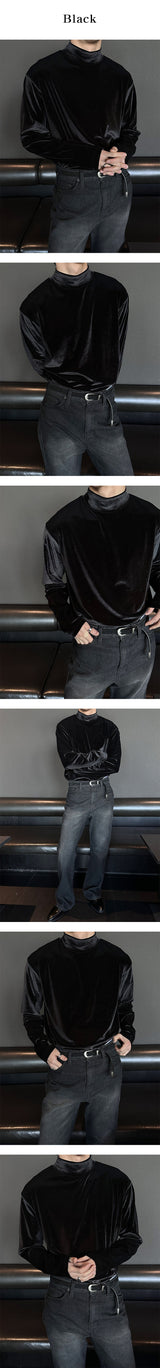 [F/W] ベルベットハーフポーラニット(3color)