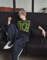 Film Lettering Oversized Short Sleeve T-shirt