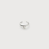 Polkadots Open Ring, White