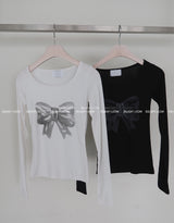 シルバーワン リボンキッチン 長袖Tシャツ