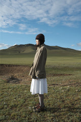 Regular half-neck night jacket (3color)