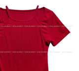 ソニャホールスリットレイヤード半袖Tシャツ