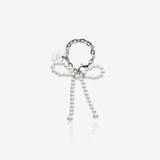 Pearl Ribbon Charm