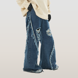 RELABEL 23AW Split Big Destroyed Wash Jeans