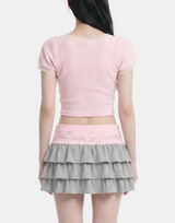 Mielle Tiered Mini Skirt