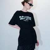Box tied tee black