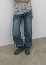 [MADE] Glot Low-Waist Straight Denim Pants