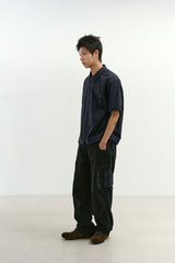 ミックスファブリックm65パンツ (Washed Navy)