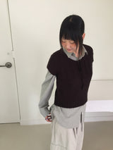 セリアルパカリボンショートスリーブニット(3c)