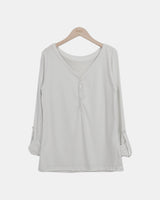 ティネル シャーリング ロールアップ ロングスリーブ Tシャツ