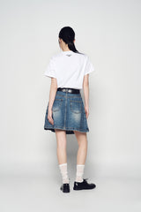 25SS WOMAN DENIM DENNIS SKIRT BLUE