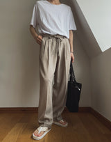 Rodina Two-Tuck Semi Wide Slacks