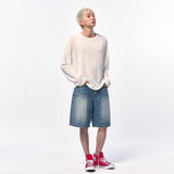 シースルー長袖Tシャツ WHITE IVORY