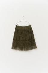 (W) Ink Frill Skirt