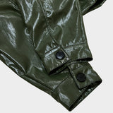 glossy stitch jacket_khaki