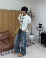 Renter Two-Pocket Crop Short Sleeve Shirt