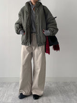 [FW/Brushed Lining] 421 カーブドボンデッドワイドパンツ