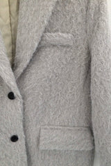 Hairy cream jacket