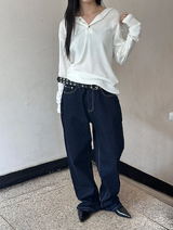 [Unisex] Relax golgi hood sleeves(4color)