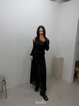 Vibe open long-sleeved cardigan knitwear