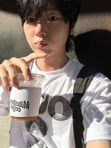 ルーメン アフロ グラフィック プリント Tシャツ