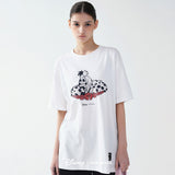 DISNEY ROSE CRUELLA PRINTING TOP_WHITE