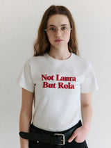 ROLA ロゴ グラフィック Tシャツ ホワイト