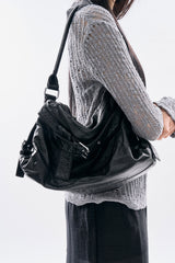 Brim crack leather 2-way bag