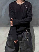 Esler Snap Waffle Long Sleeve T-Shirt 2C