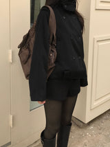 Mate High Neck Double Jacket (2 colors)