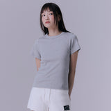 90's スカラップステッチネックTシャツ (GREY)