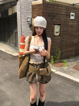 シューズレイヤードパンプキンショーツ
