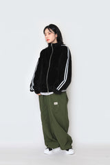 eyelet string nylon pants