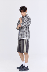 Multi-Plaid Checkered Overfit Shirt (JTOSRT-0001)