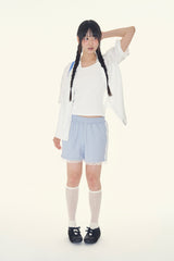 Choa lace track shorts