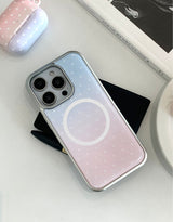 [MADE]ドットコットンキャンディ シルバーエポキシ MagSafe iPhoneケース