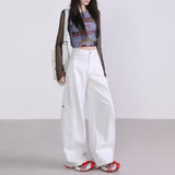 Retro High Waist Wide-Leg Pants – Old Money Style Relaxed Trousers