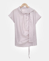Kenby Scarf Short Sleeve Blouse